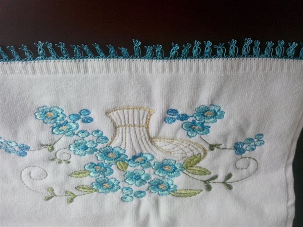 iğne oyası havlu kenarları