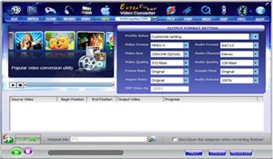 Extra FLV SWF Video Converter Ekran Görüntüsü