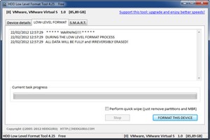 HDD Low Level Format Tool Ekran Görüntüsü